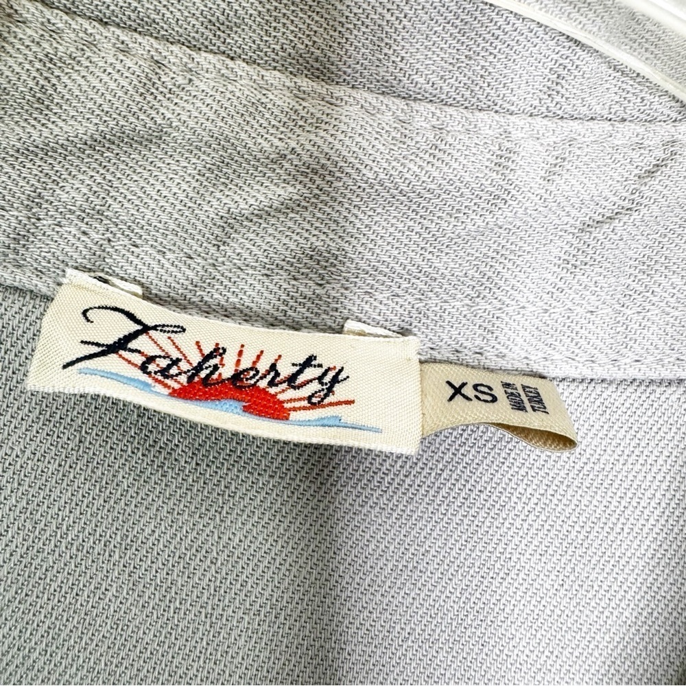 Faherty Linen Blend Arlie Utility Jumpsuit in Stone Size XS - Picture 10 of 13